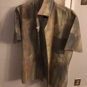 Hipster vintage Golden Arrow button up size M